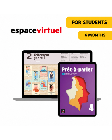 Prêt-à-parler 4: 6-Month Espace Virtuel for Students