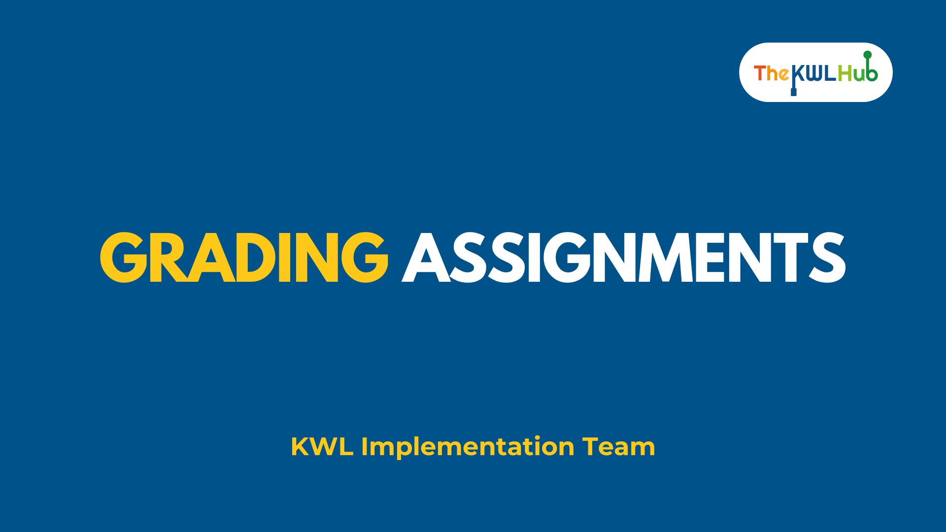 How to Grade Assignments